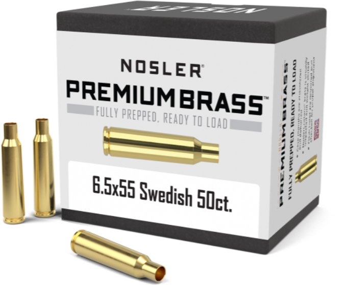 Nosler  Nosler 6.5x55 Swed Mauser Premium Brass (50ct) 10212