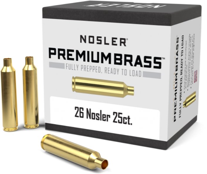 Nosler  Nosler 26 Nosler Premium Brass (25ct) 10140