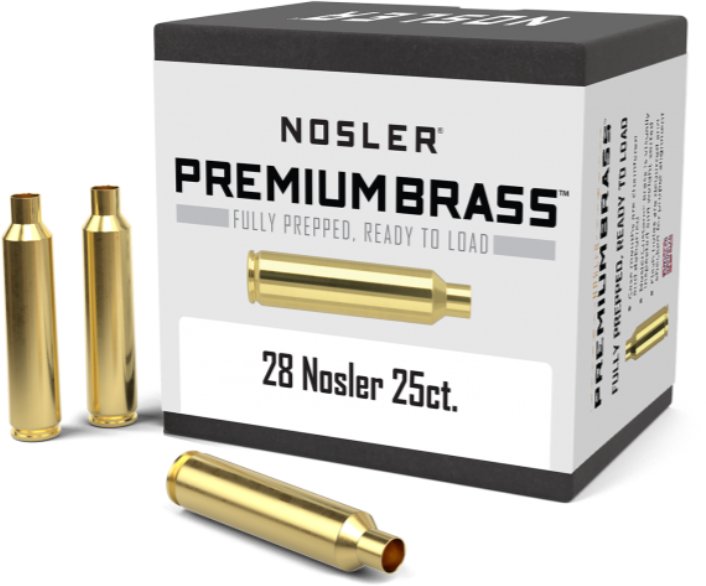 Nosler  Nosler 28 Nosler Premium Brass (25ct) 10150
