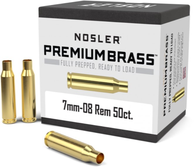 Nosler  Nosler 7mm-08 Rem Premium Brass (50ct) 10187