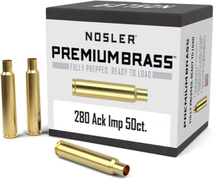 Nosler  Nosler 280 Ack Imp Premium Brass (50ct) 10175