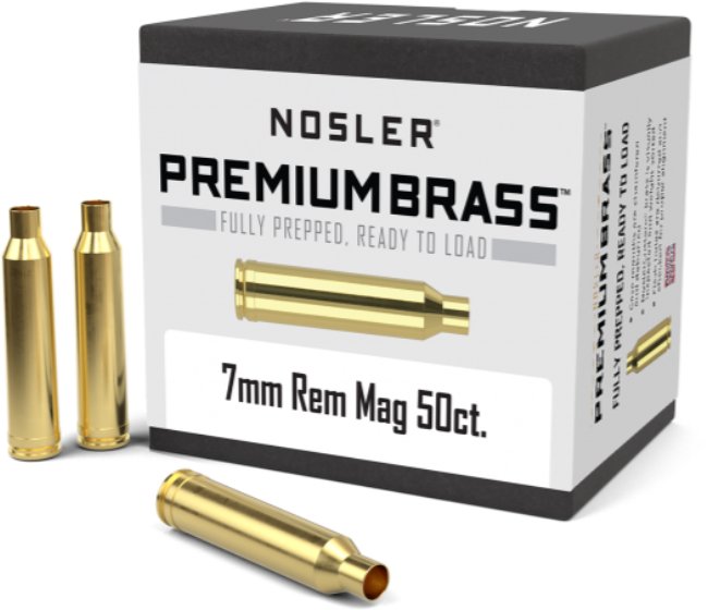Nosler  Nosler 7mm Rem Mag Premium Brass (50ct) 10185
