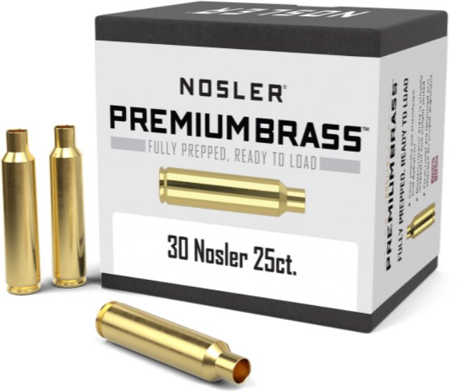 Nosler  Nosler 30 Nosler Premium Brass (25ct) 10221