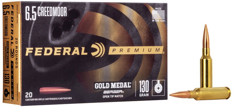 Federal Gold Medal Berger 6.5 Creedmoor (GM65CRDBH130)