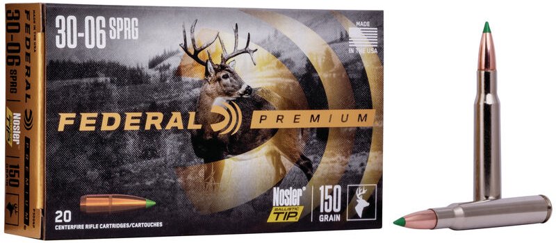 Federal Nosler Ballistic Tip Hunting 30-06 Springfield (P3006P)