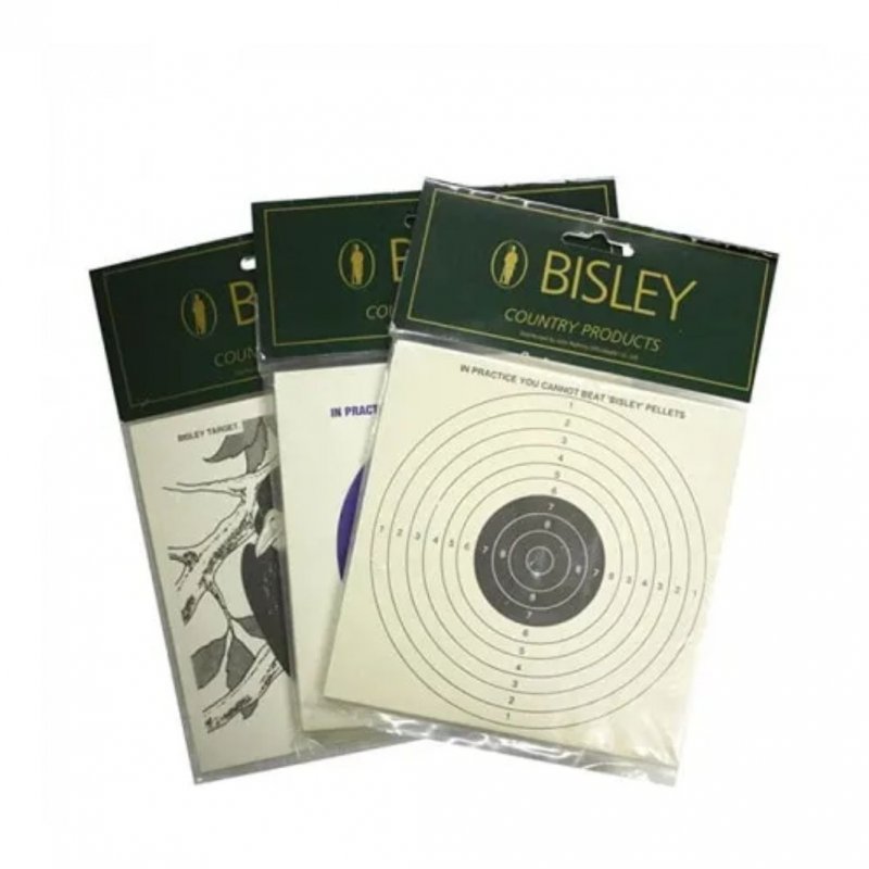 Bisley 5 and 1 Bull Targets Pack of 25