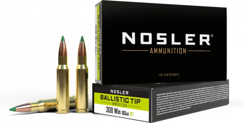 Nosler  Nosler .308 Win 165gr Ballistic Tip Ammo