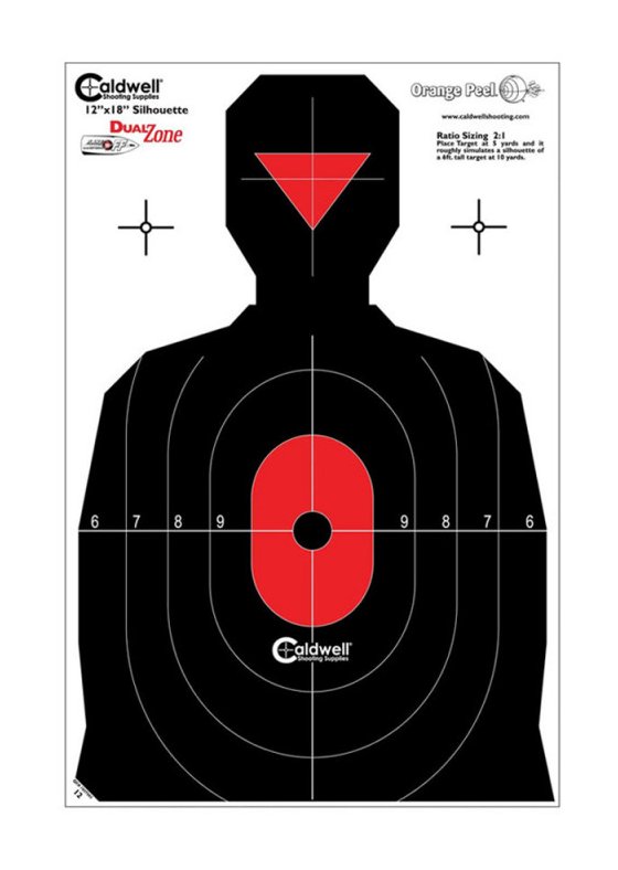 Caldwell Silhouette Flake Off Targets