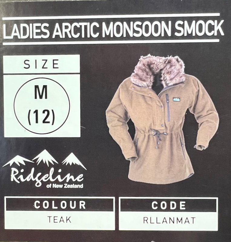 Ridgeline Clothing Ridgeline Ladies Arctic Monsoon Smock (M 12)