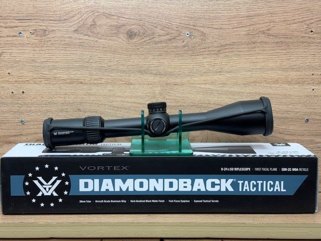 Vortex Optics S/H Vortex Diamondback Tactical 6-24x50 EBR-2C MOA FFP Rifle Scope