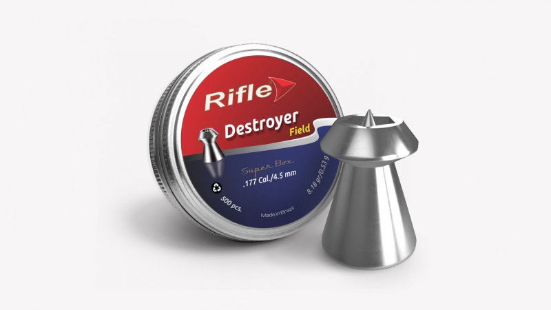 Hawke Optics Rifle Ammunition Sport & Field Destroyer 177 4.5 8.18gr (500) Pellets